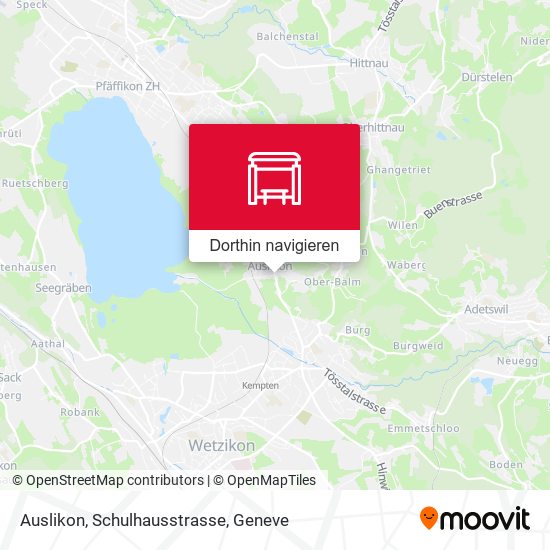 Auslikon, Schulhausstrasse Karte