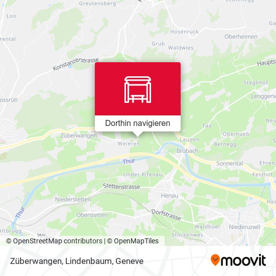 Züberwangen, Lindenbaum Karte