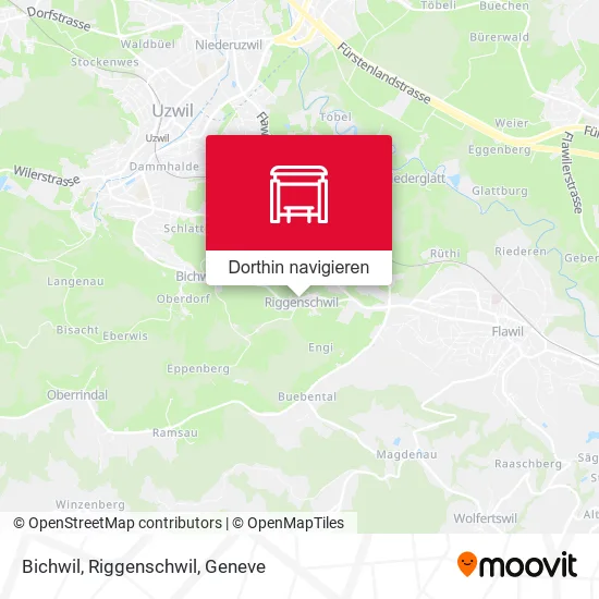 Bichwil, Riggenschwil Karte
