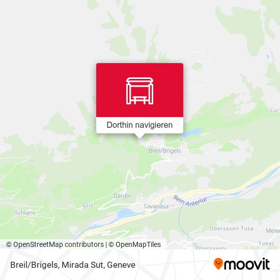 Breil/Brigels, Mirada Sut Karte