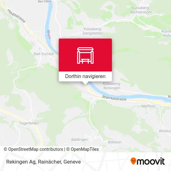 Rekingen Ag, Rainächer Karte