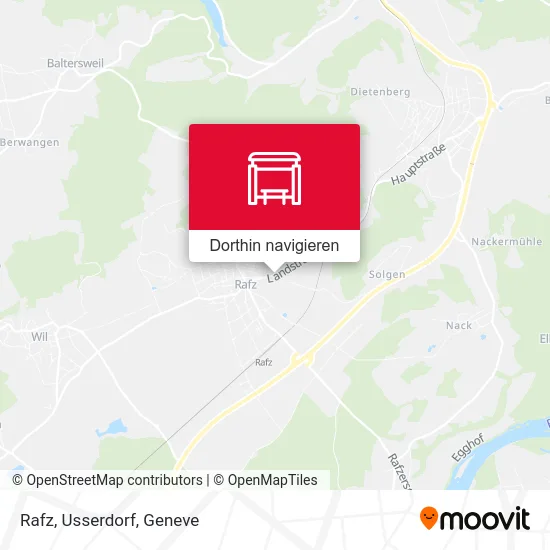Rafz, Usserdorf Karte
