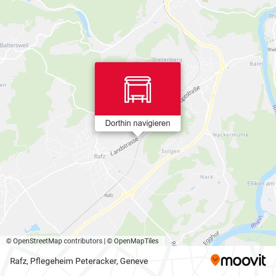 Rafz, Pflegeheim Peteracker Karte
