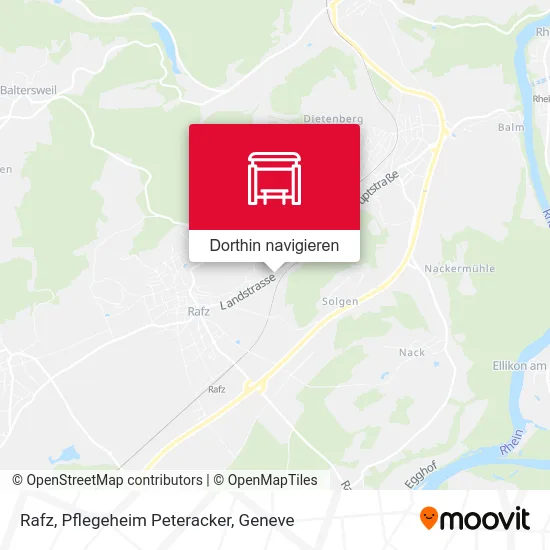 Rafz, Pflegeheim Peteracker Karte