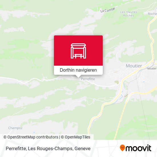 Perrefitte, Les Rouges-Champs Karte