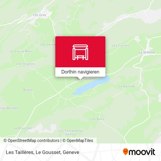 Les Taillères, Le Gousset Karte