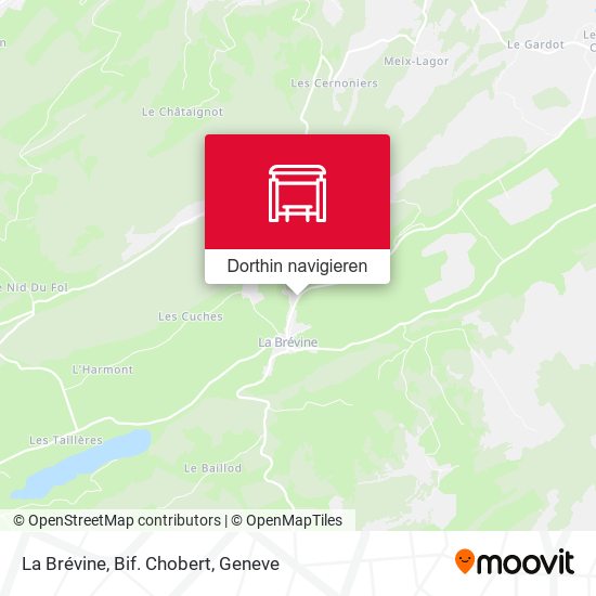La Brévine, Bif. Chobert Karte