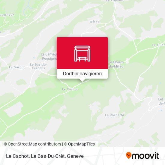 Le Cachot, Le Bas-Du-Crêt Karte