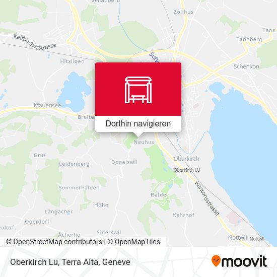 Oberkirch Lu, Terra Alta Karte