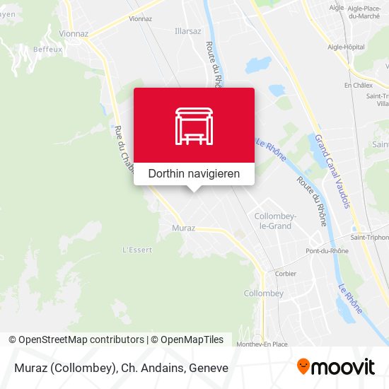 Muraz (Collombey), Ch. Andains Karte