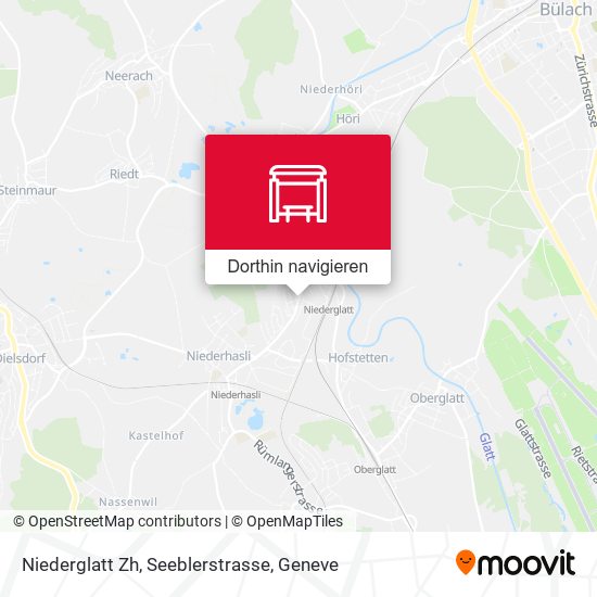 Niederglatt Zh, Seeblerstrasse Karte