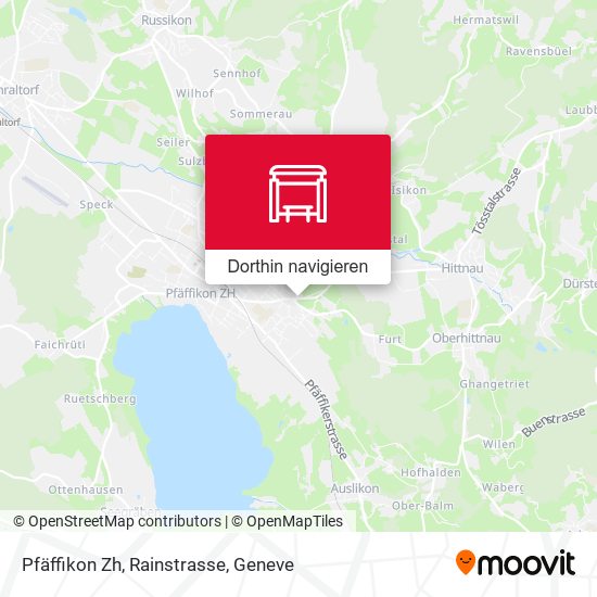Pfäffikon Zh, Rainstrasse Karte