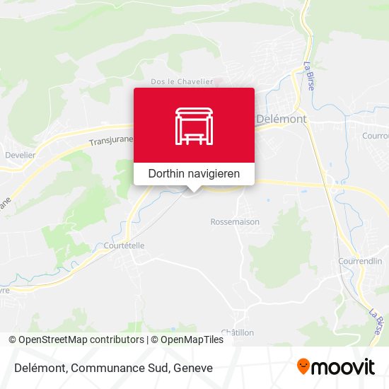 Delémont, Communance Sud Karte