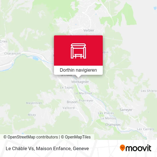 Le Châble Vs, Maison Enfance Karte