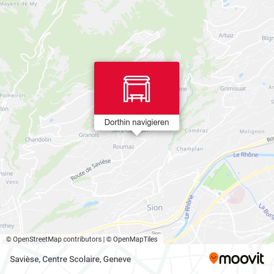 Savièse, Centre Scolaire Karte