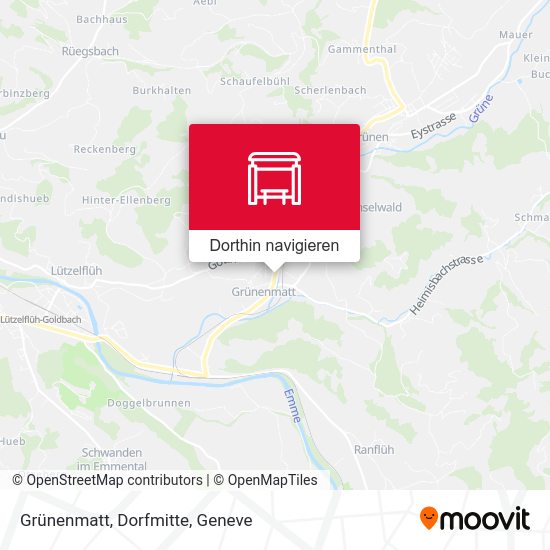Grünenmatt, Dorfmitte Karte