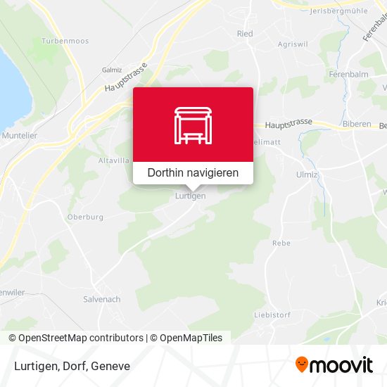 Lurtigen, Dorf Karte