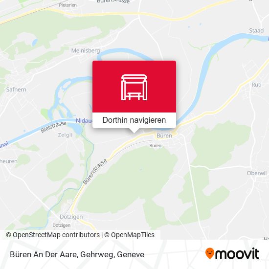 Büren An Der Aare, Gehrweg Karte