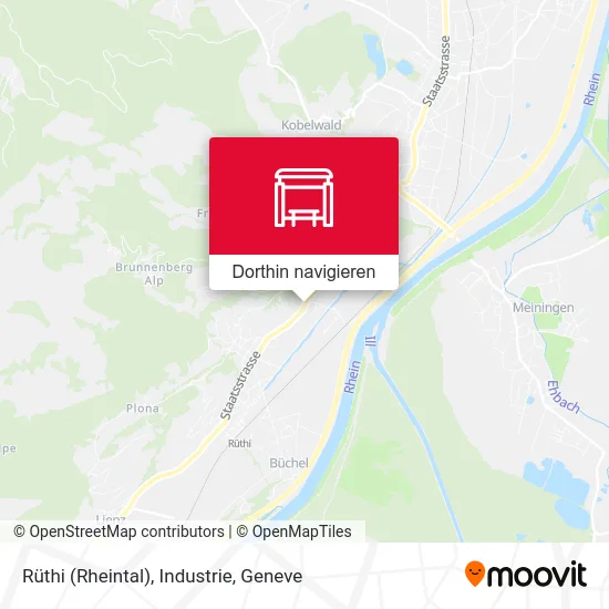 Rüthi (Rheintal), Industrie Karte