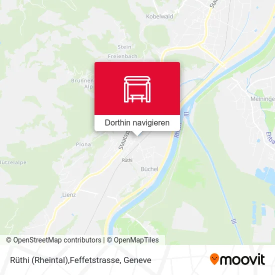 Rüthi (Rheintal),Feffetstrasse Karte