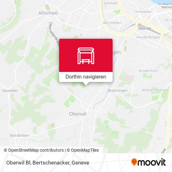 Oberwil Bl, Bertschenacker Karte