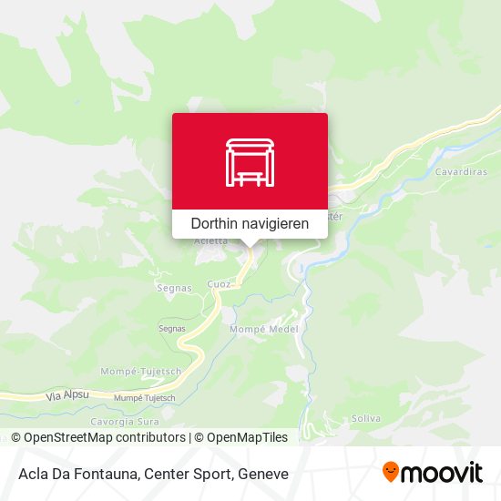 Acla Da Fontauna, Center Sport Karte
