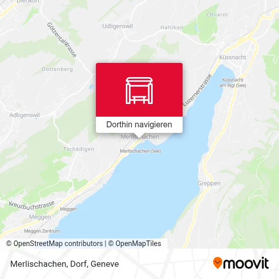 Merlischachen, Dorf Karte