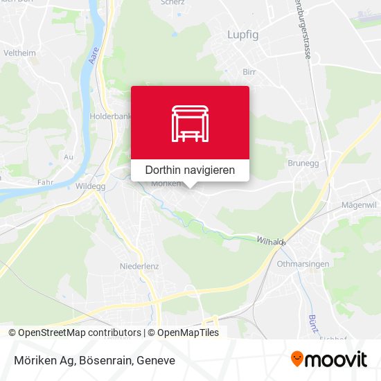 Möriken Ag, Bösenrain Karte