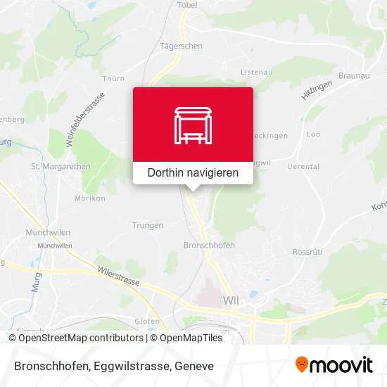 Bronschhofen, Eggwilstrasse Karte