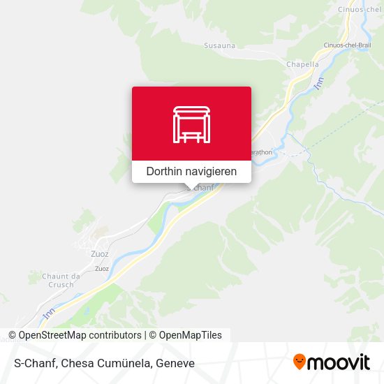S-Chanf, Chesa Cumünela Karte