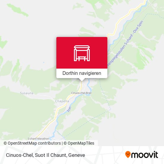 Cinuos-Chel, Suot Il Chaunt Karte