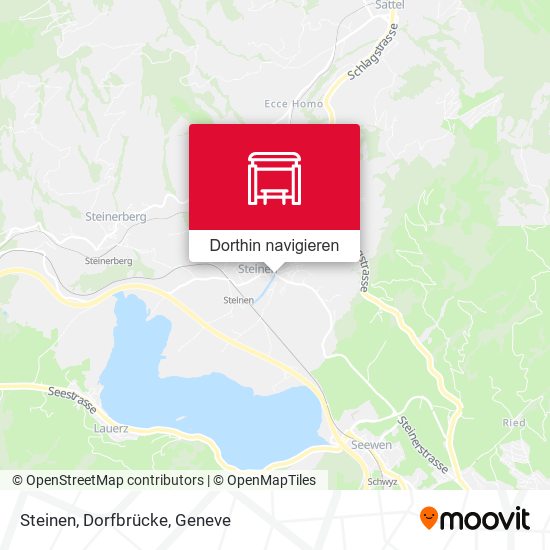 Steinen, Dorfbrücke Karte