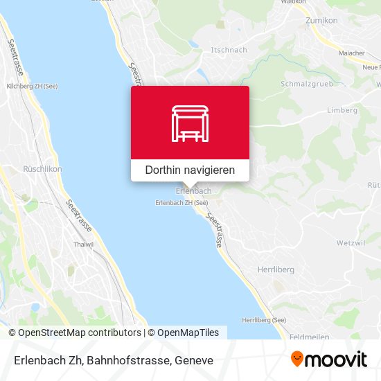 Erlenbach Zh, Bahnhofstrasse Karte