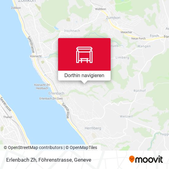 Erlenbach Zh, Föhrenstrasse Karte