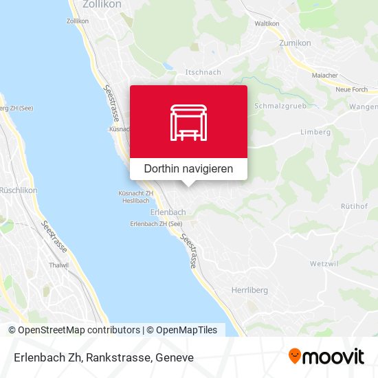 Erlenbach Zh, Rankstrasse Karte