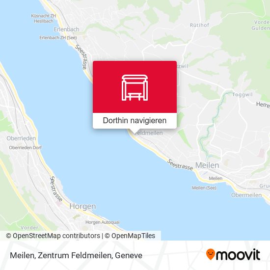 Meilen, Zentrum Feldmeilen Karte