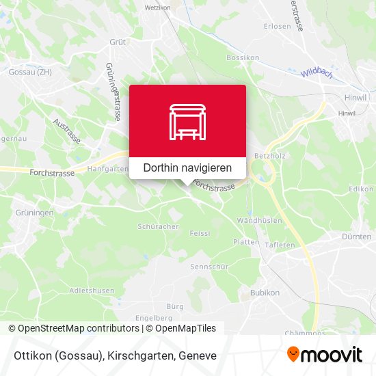 Ottikon (Gossau), Kirschgarten Karte