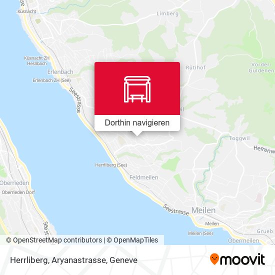 Herrliberg, Aryanastrasse Karte