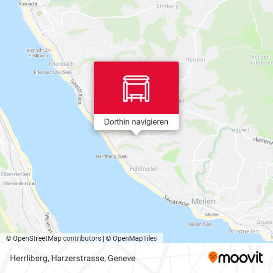 Herrliberg, Harzerstrasse Karte