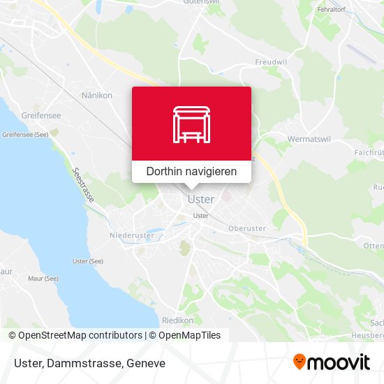 Uster, Dammstrasse Karte