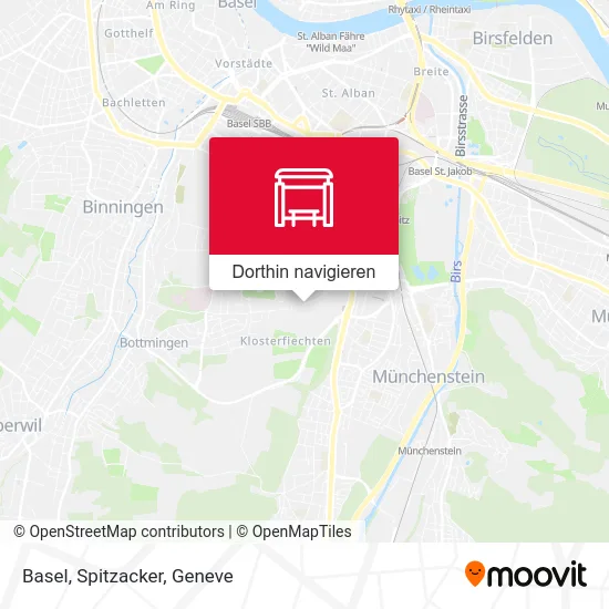 Basel, Spitzacker Karte