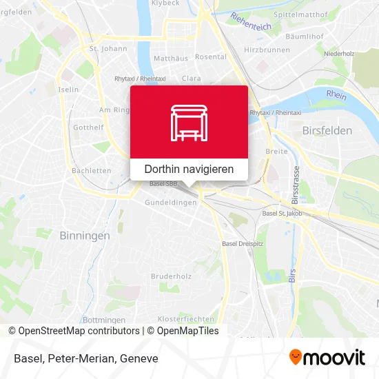 Basel, Peter-Merian Karte