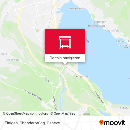 Einigen, Chanderbrügg Karte