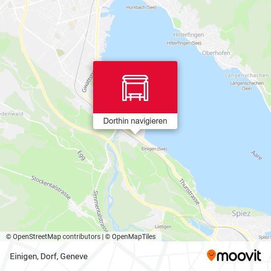 Einigen, Dorf Karte