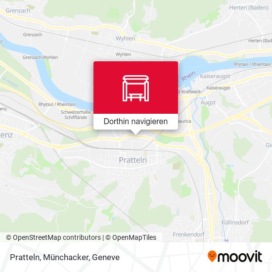 Pratteln, Münchacker Karte