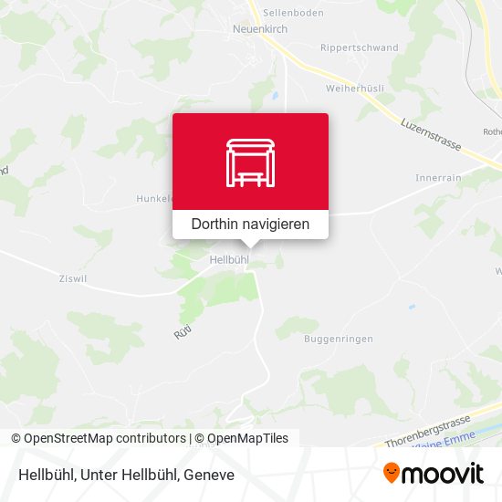 Hellbühl, Unter Hellbühl Karte