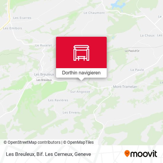 Les Breuleux, Bif. Les Cerneux Karte