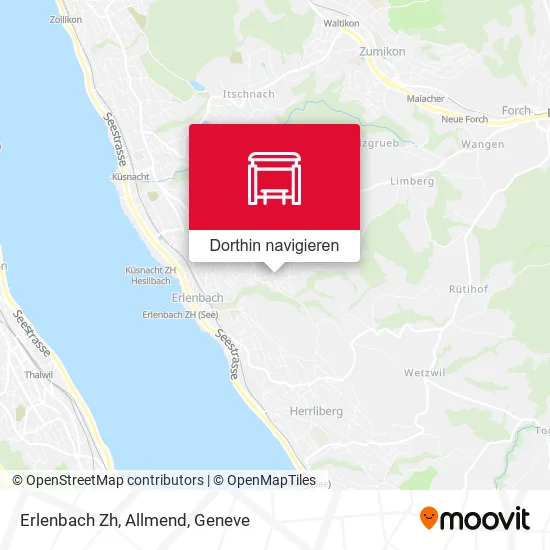 Erlenbach Zh, Allmend Karte