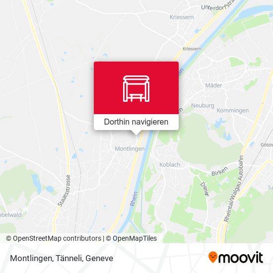 Montlingen, Tänneli Karte