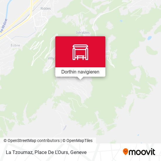 La Tzoumaz, Place De L'Ours Karte